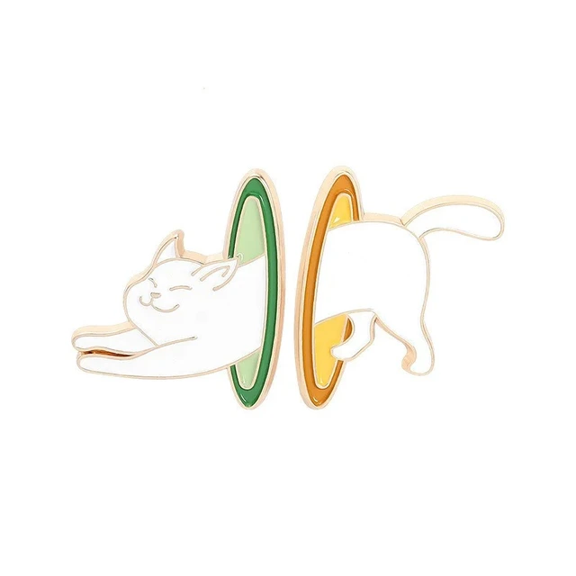 Enamel Pin – Portal Cat