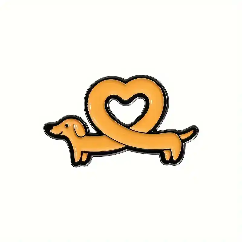 Enamel Pin – Dachshund Love