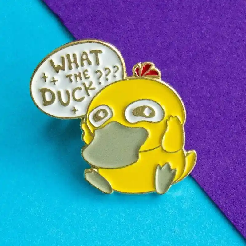 Enamel Pin – Psyduck What The Duck Pokemon