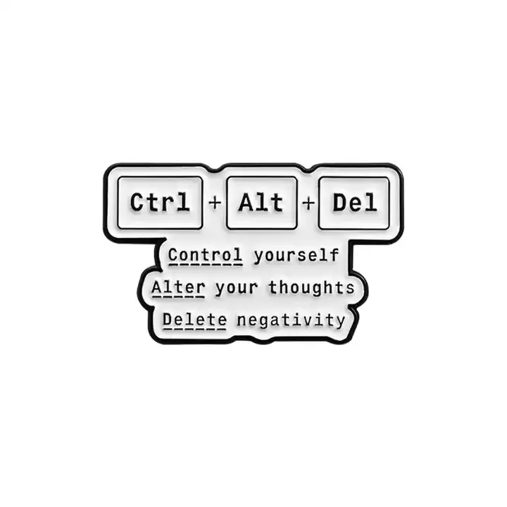 Enamel Pin - Ctrl + Alt + Del