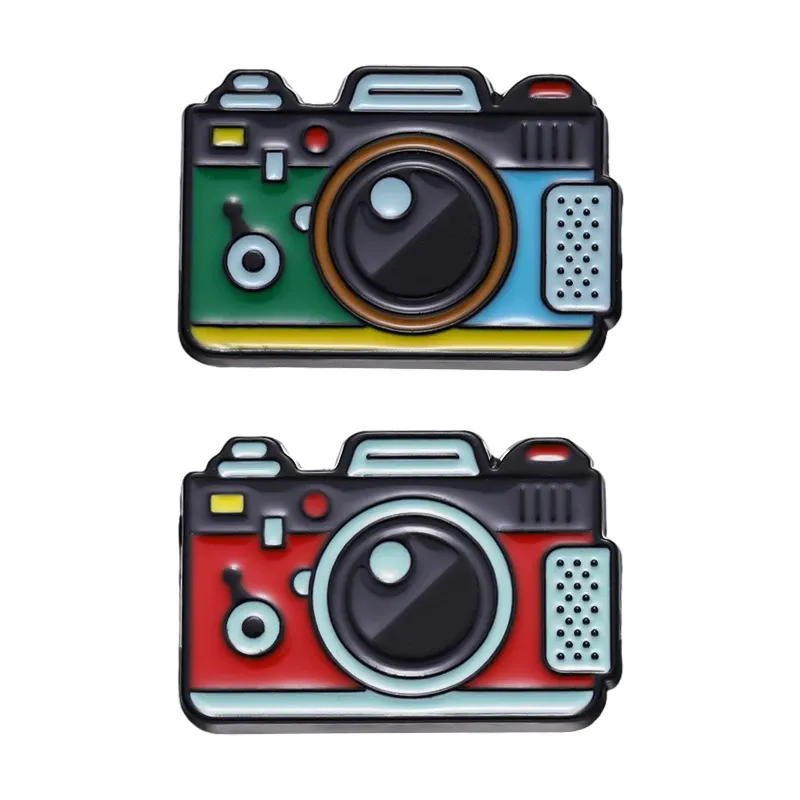 Set Enamel Pin - Vintage Camera (2pcs)