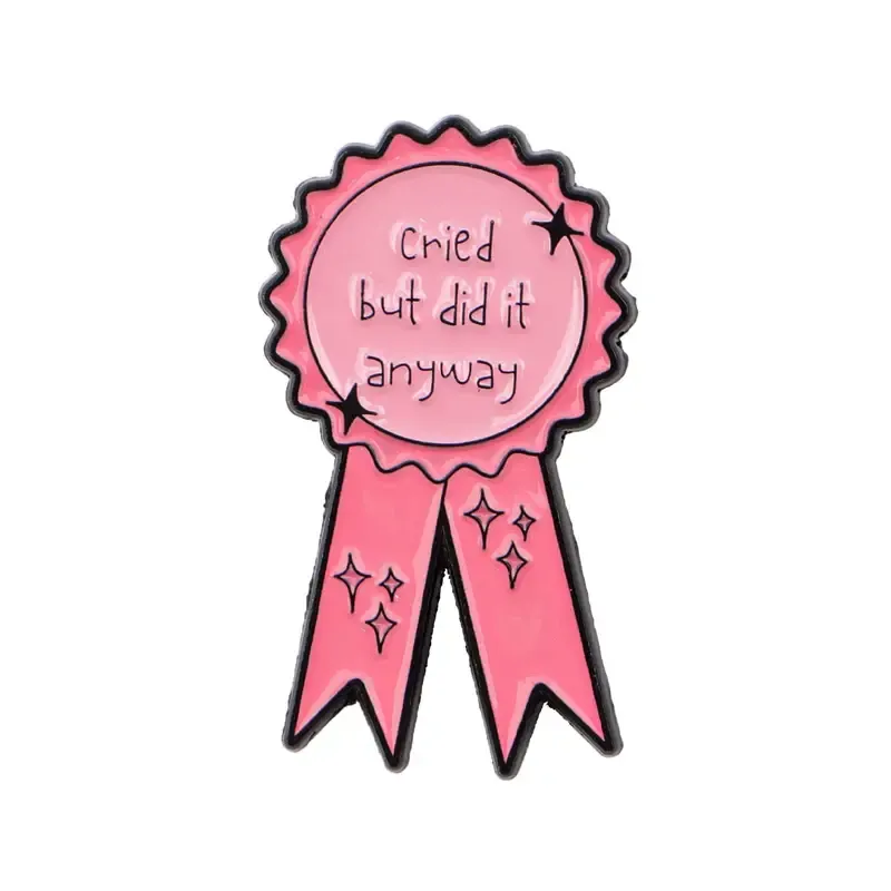 Enamel Pin - Cried But Did It Anyway
