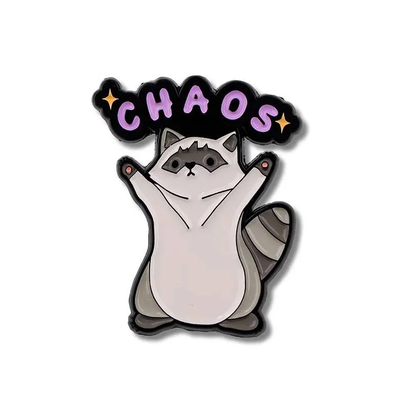 Enamel Pin - Chaos Raccoon
